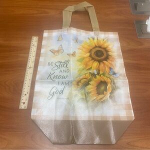 Sunflower and Butterfly Tote Bag